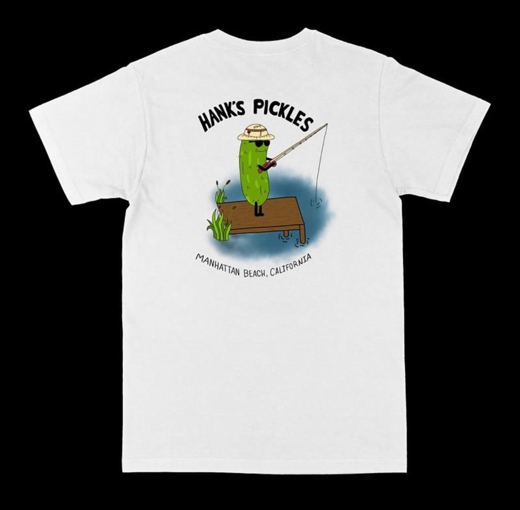 Hank's Fishin' T Shirt- White